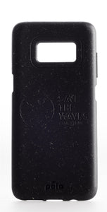 Save The Waves - Black Samsung S8 Eco-Friendly Phone Case