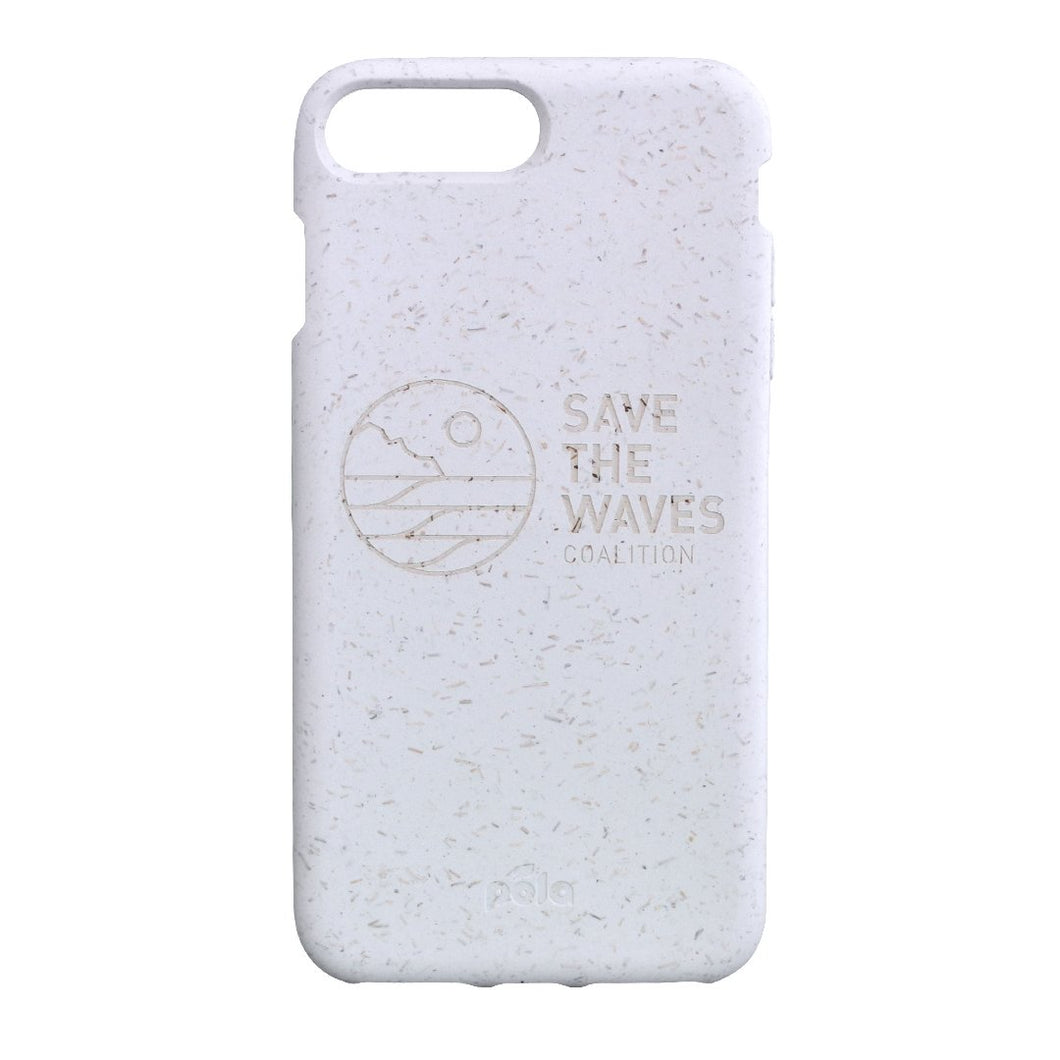 Save The Waves Eco-Friendly iPhone PLUS Case - White
