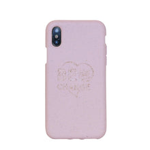 Load image into Gallery viewer, &quot;Be The Change&quot; Rose Quartz Eco Friendly iPhone X Case